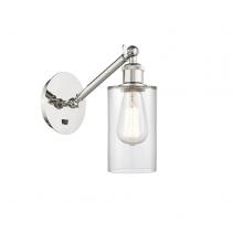 Innovations Lighting 317-1W-PN-G802-LED - Clymer - 1 Light - 4 inch - Polished Nickel - Sconce