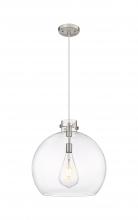 Innovations Lighting 410-1PL-SN-G410-18CL - Newton Sphere - 1 Light - 18 inch - Satin Nickel - Cord hung - Pendant