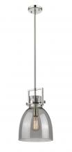 Innovations Lighting 411-1SM-PN-G412-10SM - Newton Bell - 1 Light - 10 inch - Polished Nickel - Mini Pendant