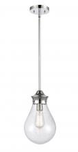 Innovations Lighting 414-1S-PC-8SDY-LED - Genesis - 1 Light - 8 inch - Polished Chrome - Cord hung - Mini Pendant