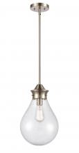 Innovations Lighting 414-1S-SN-10SDY-LED - Genesis - 1 Light - 10 inch - Satin Nickel - Cord hung - Mini Pendant