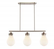 Innovations Lighting 414-3I-SN-G4141-8-LED - Genesis - 3 Light - 39 inch - Satin Nickel - Cord hung - Island Light