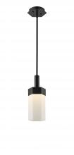 Innovations Lighting 427-1S-BK-G427-9WH - Claverack - 1 Light - 6 inch - Matte Black - Pendant