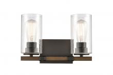 Innovations Lighting 445-2W-BK-SDY-LED - Westlake - 2 Light - 13 inch - Matte Black - Bath Vanity Light