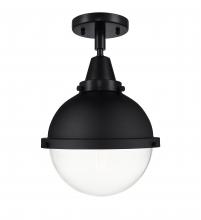 Innovations Lighting 447-1C-BK-HFS-82-BK-LED - Hampden - 1 Light - 9 inch - Matte Black - Flush Mount