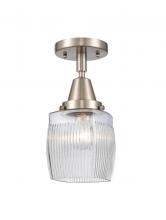 Innovations Lighting 447-1C-SN-G302-LED - Colton - 1 Light - 6 inch - Brushed Satin Nickel - Flush Mount