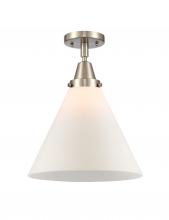 Innovations Lighting 447-1C-SN-G41-L-LED - Cone - 1 Light - 12 inch - Brushed Satin Nickel - Flush Mount