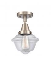 Innovations Lighting 447-1C-SN-G532-LED - Oxford - 1 Light - 8 inch - Brushed Satin Nickel - Flush Mount