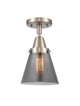 Innovations Lighting 447-1C-SN-G63-LED - Cone - 1 Light - 6 inch - Brushed Satin Nickel - Flush Mount