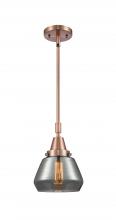 Innovations Lighting 447-1S-AC-G173-LED - Fulton - 1 Light - 7 inch - Antique Copper - Mini Pendant