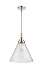  447-1S-PN-G44-L - Cone - 1 Light - 12 inch - Polished Nickel - Mini Pendant