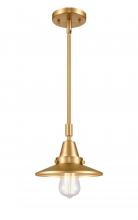 Innovations Lighting 447-1S-SG-M4-LED - Railroad - 1 Light - 8 inch - Satin Gold - Mini Pendant