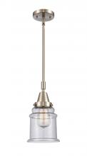 Innovations Lighting 447-1S-SN-G184-LED - Canton - 1 Light - 7 inch - Brushed Satin Nickel - Mini Pendant