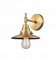 Innovations Lighting 447-1W-BB-M4-BB-LED - Railroad - 1 Light - 8 inch - Brushed Brass - Sconce