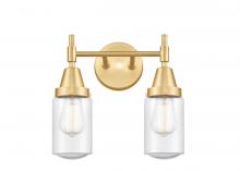 Innovations Lighting 447-2W-SG-G314-LED - Dover - 2 Light - 14 inch - Satin Gold - Bath Vanity Light