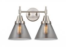 Innovations Lighting 447-2W-SN-G43-LED - Cone - 2 Light - 17 inch - Satin Nickel - Bath Vanity Light