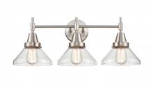 Innovations Lighting 447-3W-SN-CL-LED - Caden - 3 Light - 26 inch - Satin Nickel - Bath Vanity Light