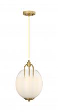 Innovations Lighting 453-3P-BB-G453-10WCL - Fall Brook - 3 Light - 10 inch - Brushed Brass - Pendant