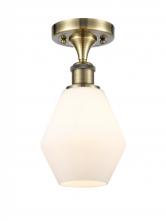 Innovations Lighting 516-1C-AB-G651-6 - Cindyrella - 1 Light - 6 inch - Antique Brass - Semi-Flush Mount