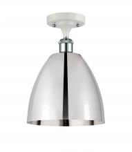 Innovations Lighting 516-1C-WPC-MBD-9-PC-LED - Bristol - 1 Light - 9 inch - White Polished Chrome - Semi-Flush Mount