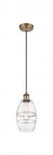 Innovations Lighting 516-1P-BB-G557-6CL - Vaz - 1 Light - 6 inch - Brushed Brass - Cord hung - Mini Pendant