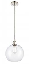 Innovations Lighting 516-1P-PN-G122-10 - Athens - 1 Light - 10 inch - Polished Nickel - Cord hung - Mini Pendant