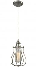 Innovations Lighting 516-1P-SN-CE513-LED - Muselet - 1 Light - 6 inch - Brushed Satin Nickel - Cord hung - Mini Pendant