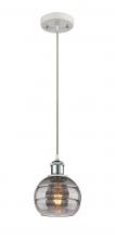 Innovations Lighting 516-1P-WPC-G556-6SM - Rochester - 1 Light - 6 inch - White Polished Chrome - Cord hung - Mini Pendant