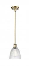 Innovations Lighting 516-1S-AB-G382-LED - Castile - 1 Light - 6 inch - Antique Brass - Mini Pendant