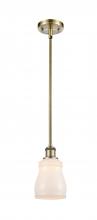 Innovations Lighting 516-1S-AB-G391-LED - Ellery - 1 Light - 5 inch - Antique Brass - Mini Pendant