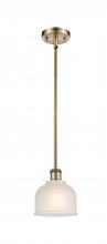 Innovations Lighting 516-1S-AB-G411-LED - Dayton - 1 Light - 6 inch - Antique Brass - Mini Pendant