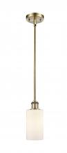 Innovations Lighting 516-1S-AB-G801-LED - Clymer - 1 Light - 4 inch - Antique Brass - Mini Pendant