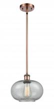 Innovations Lighting 516-1S-AC-G247-LED - Gorham - 1 Light - 10 inch - Antique Copper - Mini Pendant