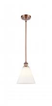 Innovations Lighting 516-1S-AC-GBC-81 - Berkshire - 1 Light - 8 inch - Antique Copper - Mini Pendant