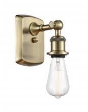 Innovations Lighting 516-1W-AB-LED - Bare Bulb - 1 Light - 5 inch - Antique Brass - Sconce