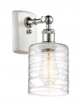 Innovations Lighting 516-1W-WPC-G1113-LED - Cobbleskill - 1 Light - 5 inch - White Polished Chrome - Sconce