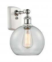 Innovations Lighting 516-1W-WPC-G122C-8CL - Athens - 1 Light - 8 inch - White Polished Chrome - Sconce