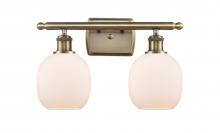 Innovations Lighting 516-2W-AB-G101-LED - Belfast - 2 Light - 16 inch - Antique Brass - Bath Vanity Light