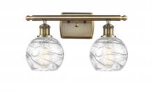 Innovations Lighting 516-2W-AB-G1213-6-LED - Athens Deco Swirl - 2 Light - 16 inch - Antique Brass - Bath Vanity Light