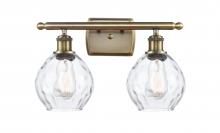 Innovations Lighting 516-2W-AB-G362-LED - Waverly - 2 Light - 16 inch - Antique Brass - Bath Vanity Light