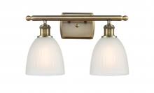 Innovations Lighting 516-2W-AB-G381-LED - Castile - 2 Light - 16 inch - Antique Brass - Bath Vanity Light