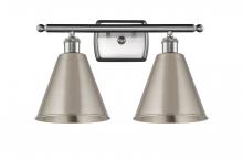 Innovations Lighting 516-2W-SN-MBC-8-SN-LED - Berkshire - 2 Light - 18 inch - Brushed Satin Nickel - Bath Vanity Light