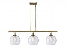 Innovations Lighting 516-3I-AB-G124-LED - Athens - 3 Light - 36 inch - Antique Brass - Cord hung - Island Light