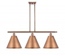 Innovations Lighting 516-3I-AC-MBC-12-AC-LED - Berkshire - 3 Light - 39 inch - Antique Copper - Cord hung - Island Light