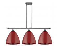 Innovations Lighting 516-3I-BK-MBD-12-RD - Plymouth - 3 Light - 39 inch - Matte Black - Cord hung - Island Light