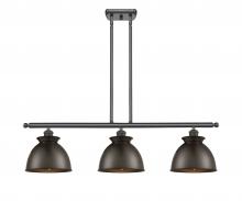 Innovations Lighting 516-3I-OB-M14-OB-LED - Adirondack - 3 Light - 36 inch - Oil Rubbed Bronze - Cord hung - Island Light