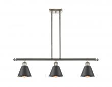 Innovations Lighting 516-3I-PN-M8-BK-LED - Smithfield - 3 Light - 36 inch - Polished Nickel - Cord hung - Island Light