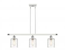 Innovations Lighting 516-3I-WPC-G1113-LED - Cobbleskill - 3 Light - 36 inch - White Polished Chrome - Cord hung - Island Light