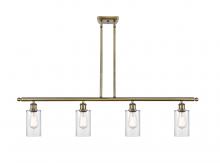 Innovations Lighting 516-4I-AB-G802-LED - Clymer - 4 Light - 48 inch - Antique Brass - Cord hung - Island Light