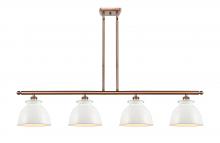 Innovations Lighting 516-4I-AC-M14-W-LED - Adirondack - 4 Light - 48 inch - Antique Copper - Cord hung - Island Light